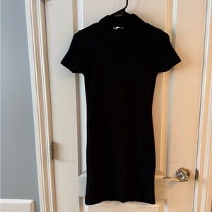 Zara Black Mini Sweater Dress